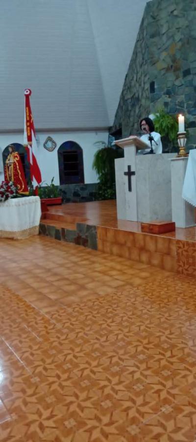 FiÃ©is participam da segunda noite de TrÃ­duo em honra ao Senhor Bom Jesus na Comunidade de Campo Mendes 